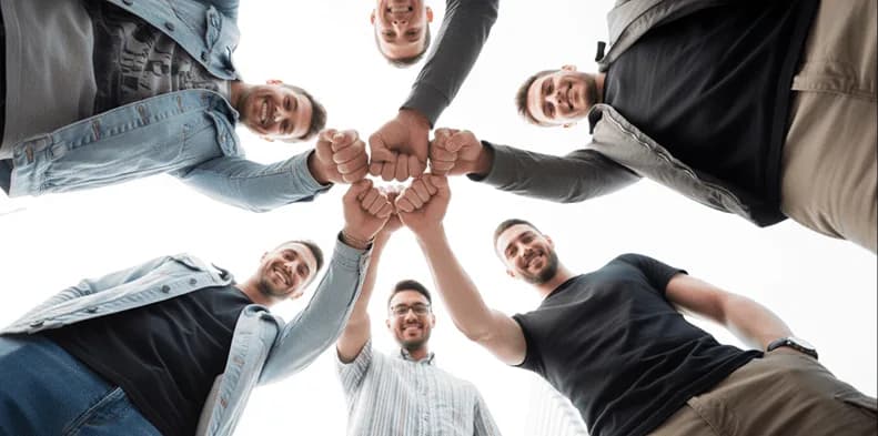 Finiuo team members collaborating